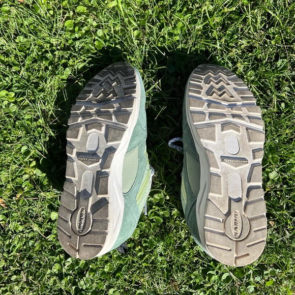 Karhu Fusion 2.0 green/white Leather Low Top Running Shoe Sneaker Size 6.5 - Picture 5 of 8